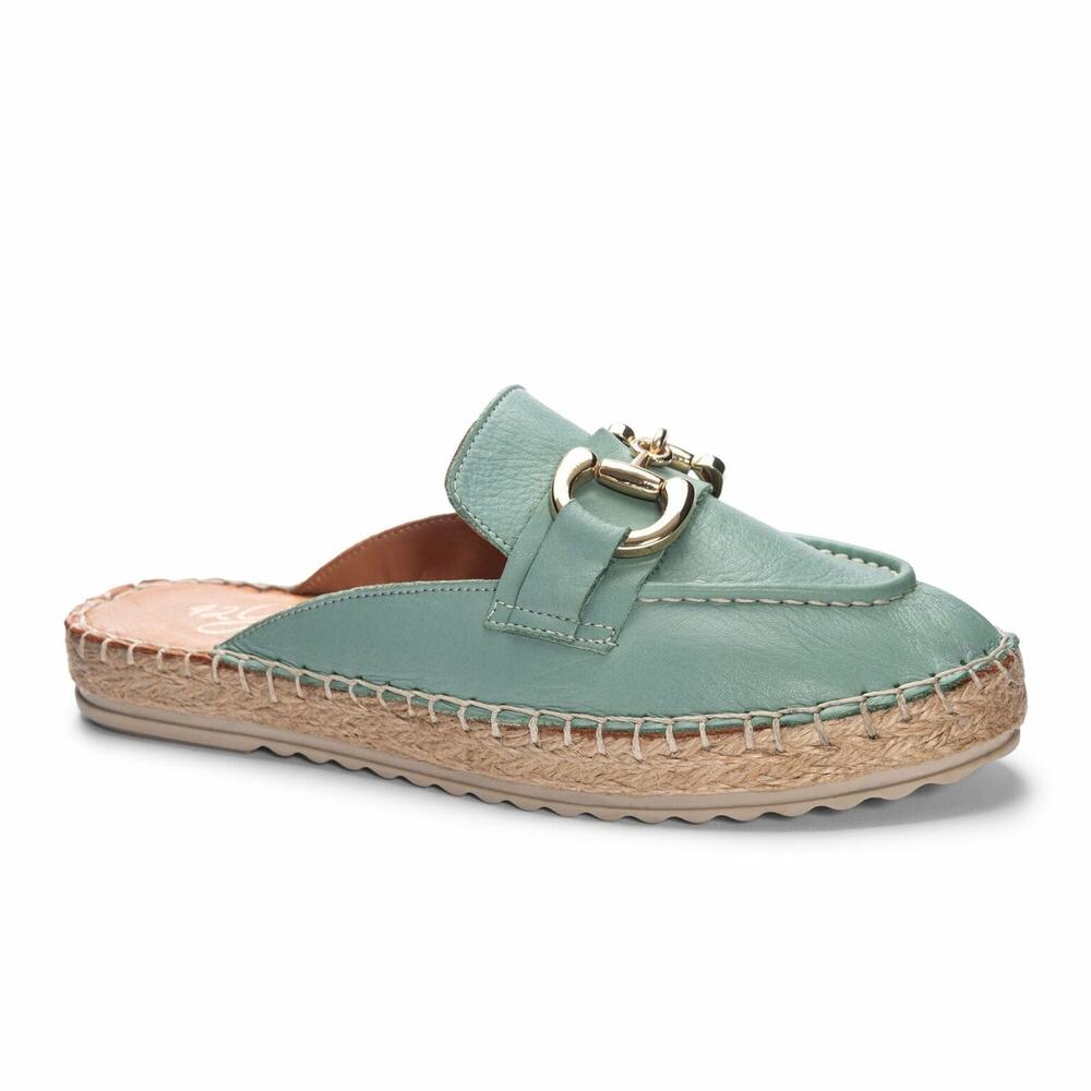 Anri Espadrille Mule for Women in Mint | by 42 Gold Sz 39